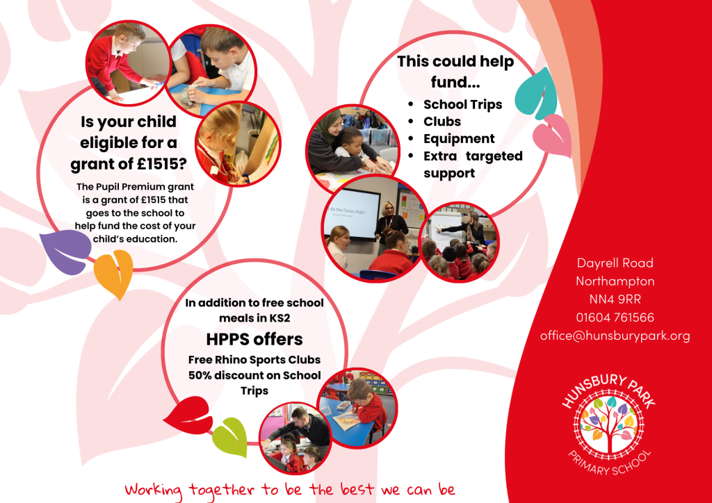 Pupil Premium Grant A4 Landscape